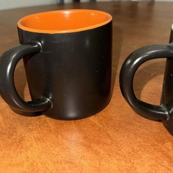 Mr. T Ceramic Mug With African Bead Art Design Black & Orange 11 Oz Microwave & - Picture 2 of 4